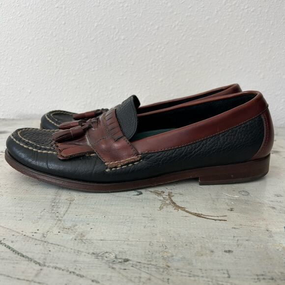 H.S. Trask leather loafers tassel slip on dress shoes preppy classic designer 10 main image 13
